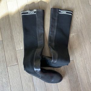 Fendi knee high boots